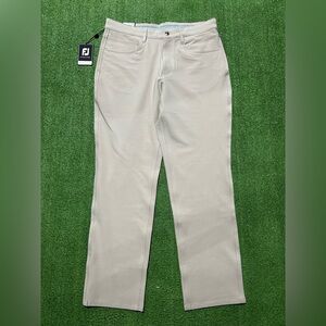 FOOTJOY ATHLETIC PERFORMANCE SPORTS GOLF STRETCH PANTS TAN 32x30 NWT